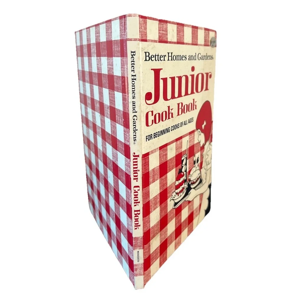 Better Homes and Gardens Junior Cook Book 1977 Revised Edition Red Gingham 70s